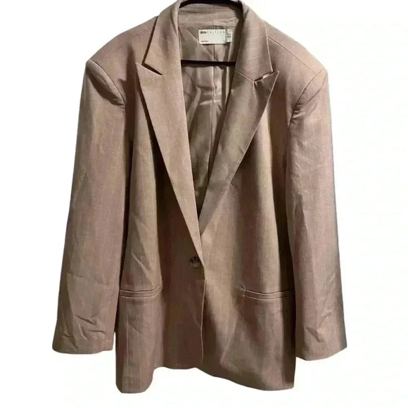 ASOS Striped One Button Blazer Size 10 - Picture 1 of 4